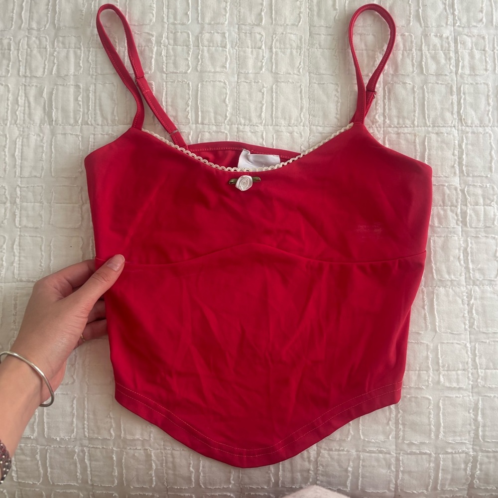 Cute pink summer top